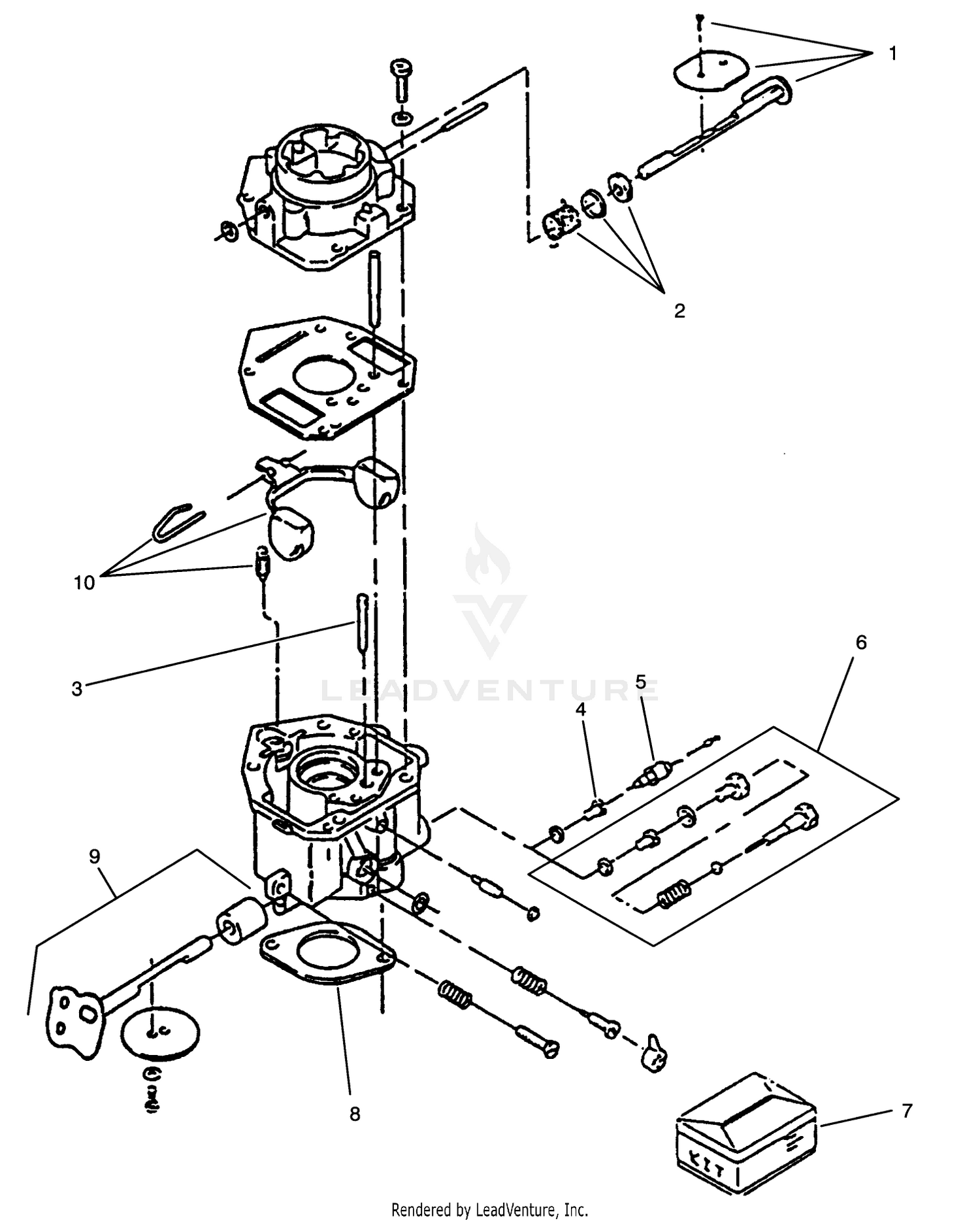Carburetor Components Assembly