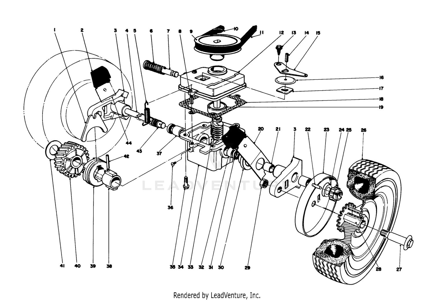 Gear Box Assembly Model 16287