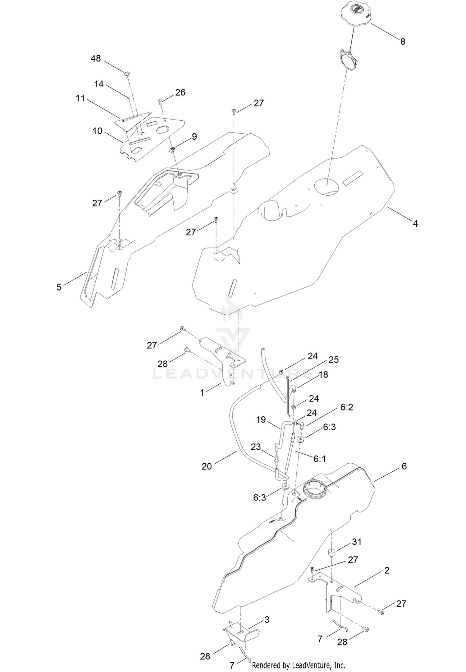 Body Styling and Fuel Pod Assembly