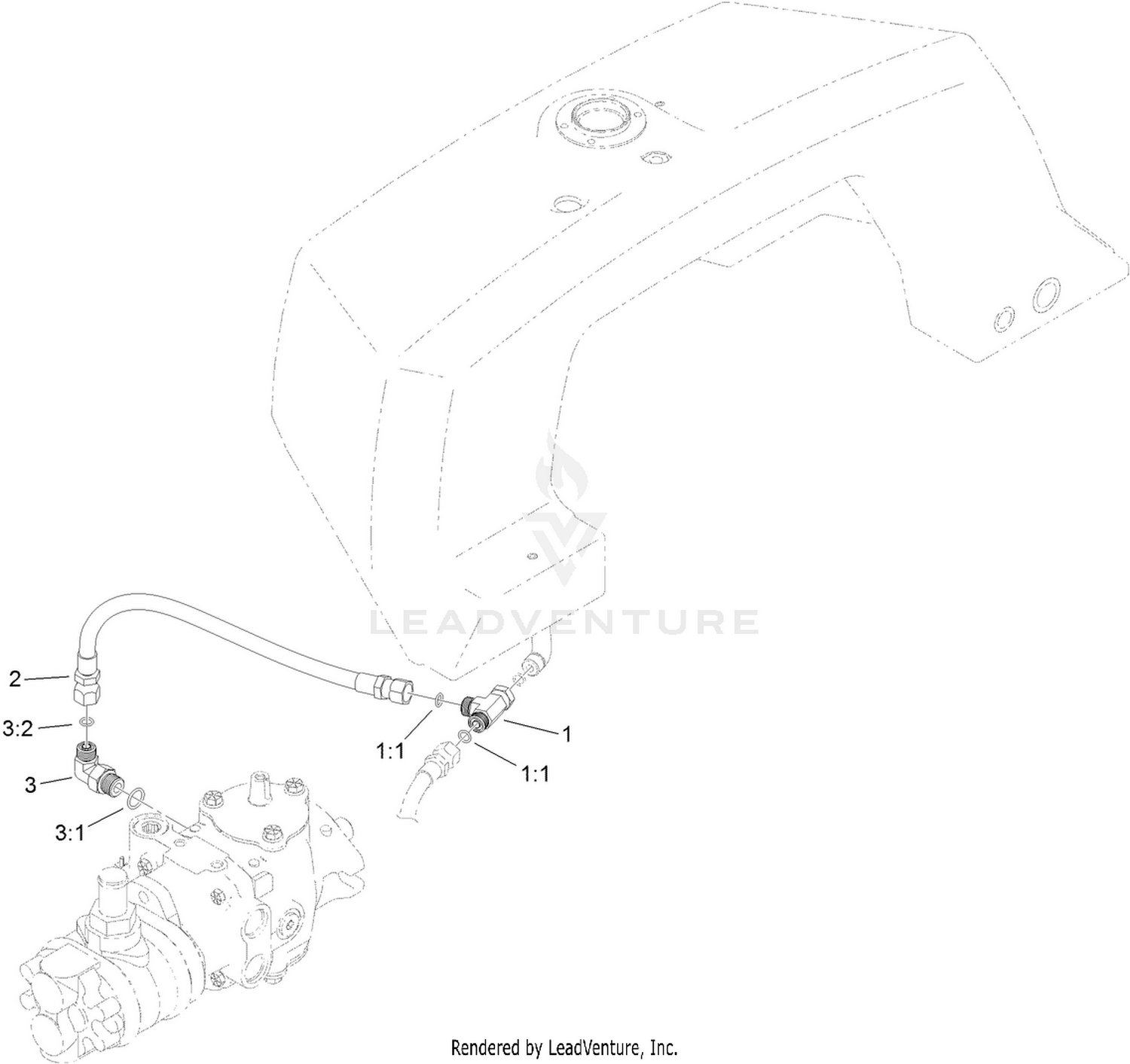 Case Drain Assembly No. 119-3566