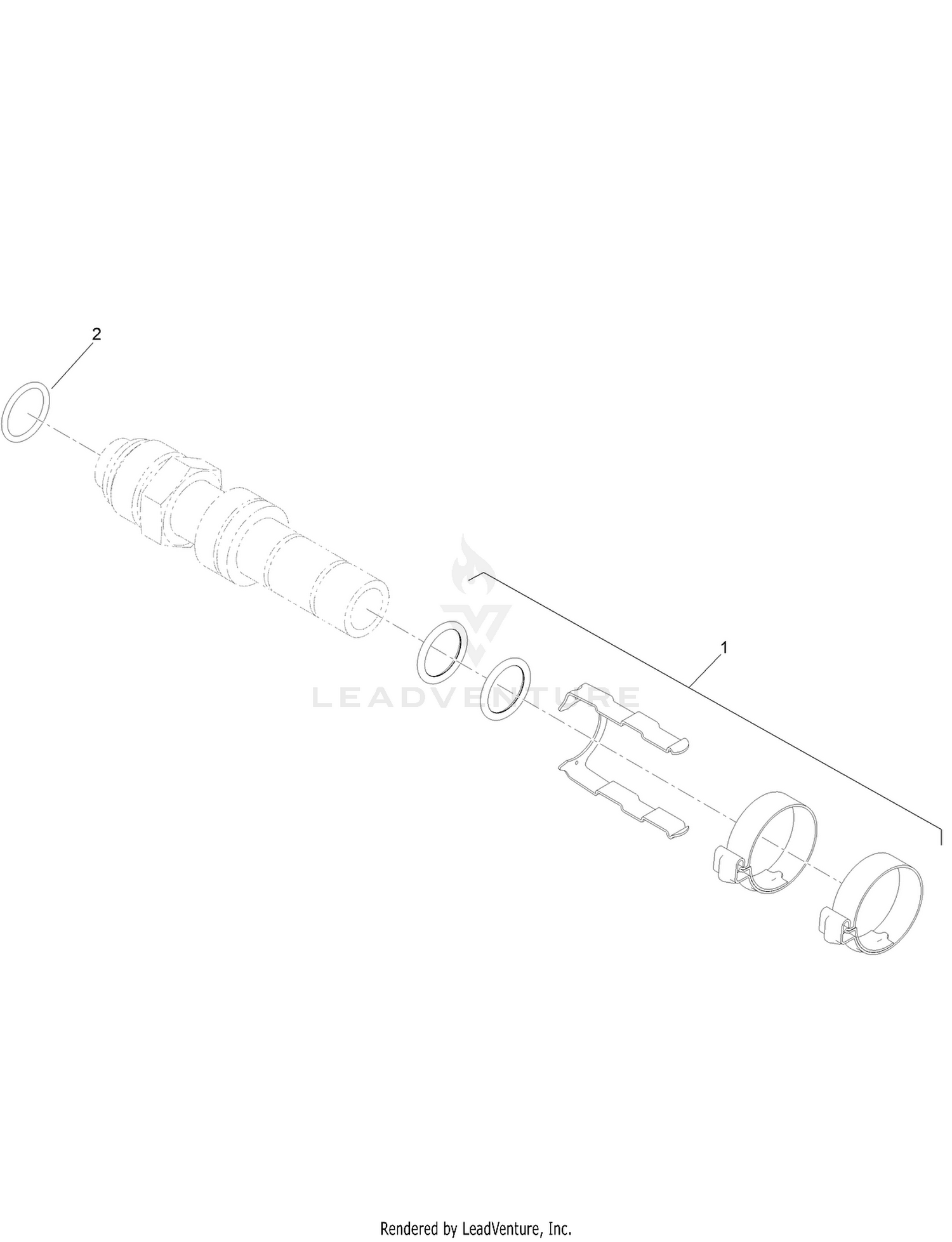 Straight Male Fitting Assembly No. 130-5944