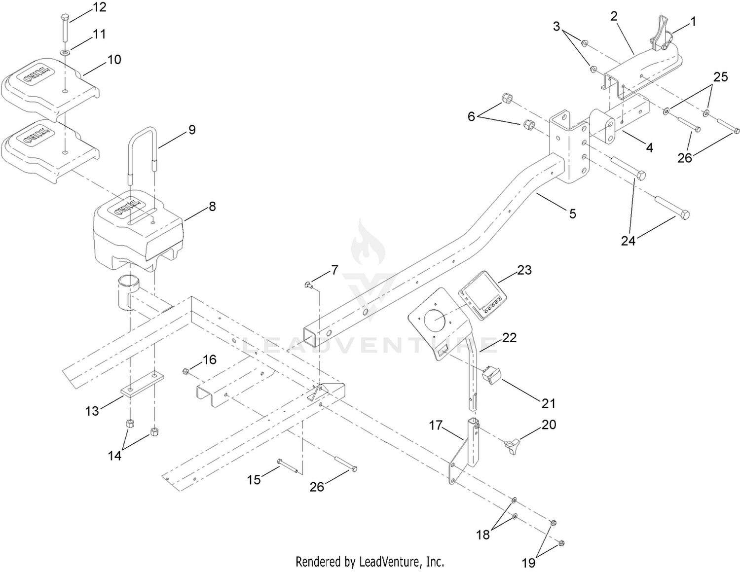 Hitch, Weight and Display Assembly