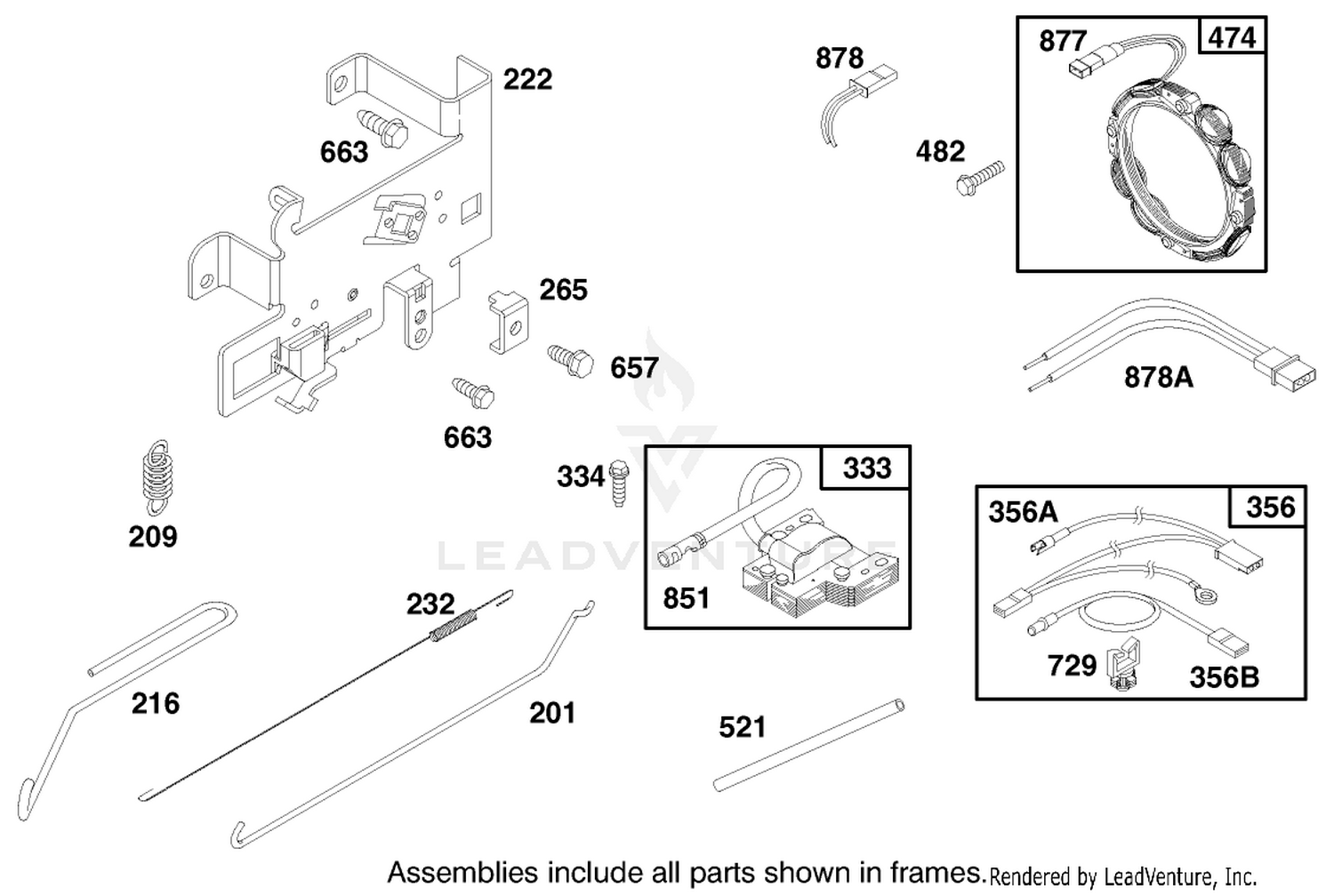 Engine Briggs  Stratton Model 28q777-0668-A1 7