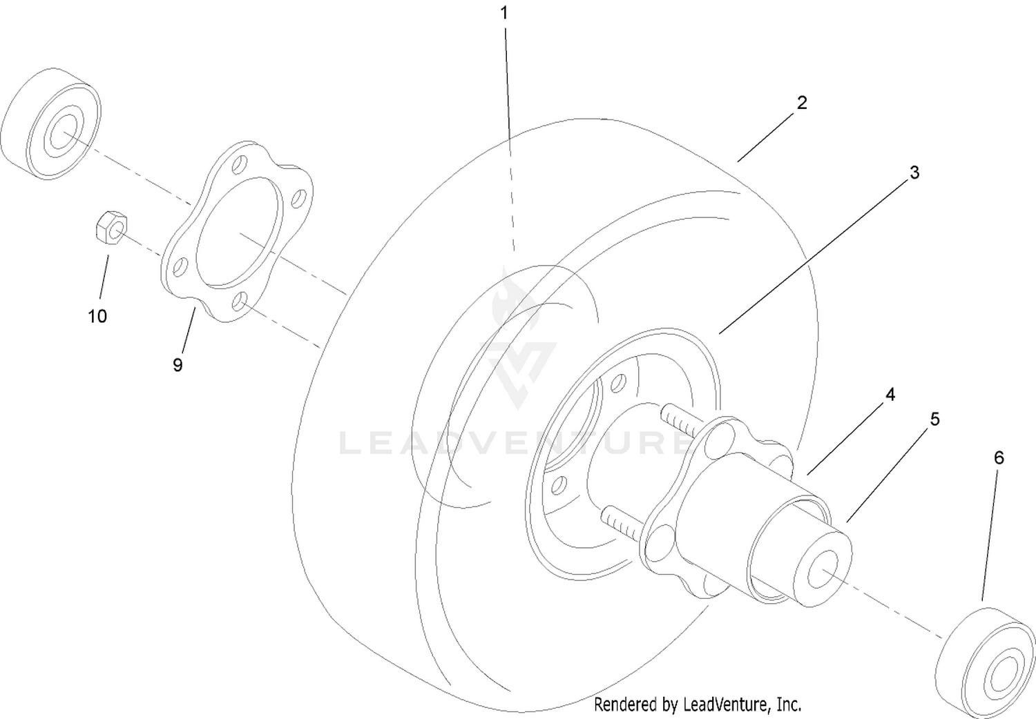 Foam Filled Catser Wheel Assembly (Optional)
