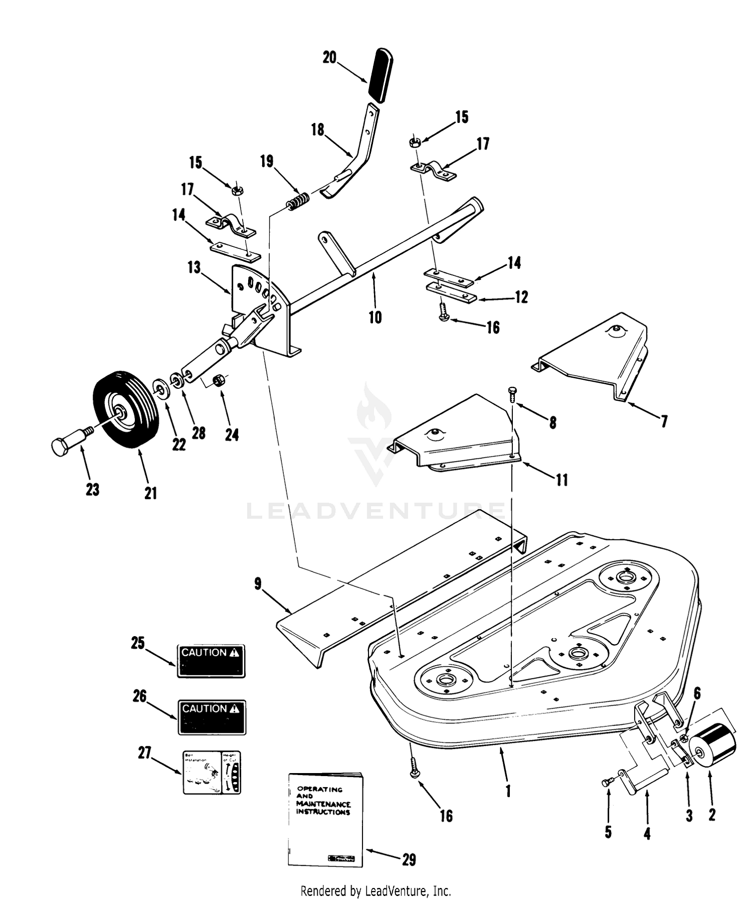 Rear And Side Discharge Mowers-36 In. (92 Cm)(vehicle Identification Numbers 95-36mr01  95-36ms01)