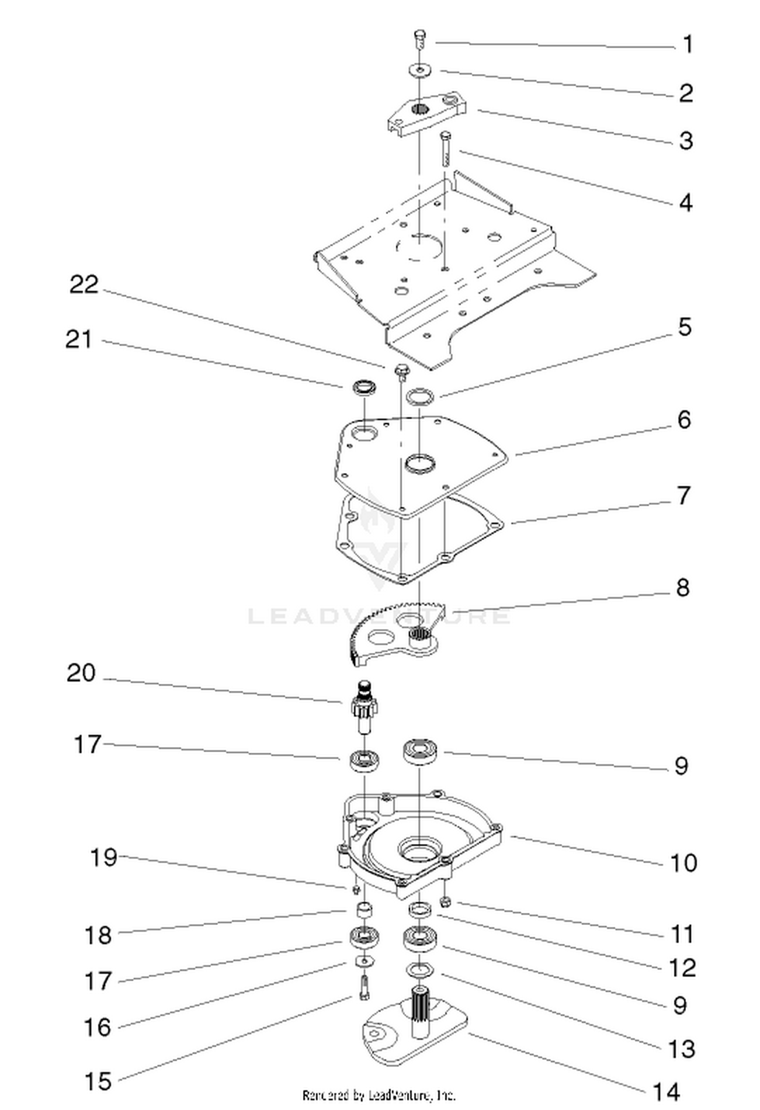 Power Steering Lower Assembly
