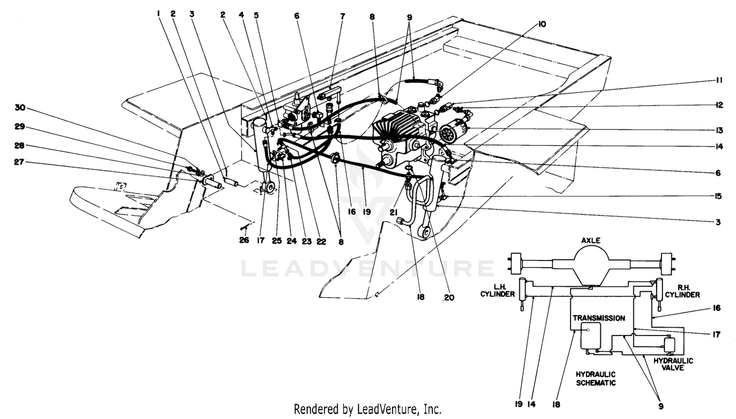 Hydraulic Valve And Lift Arm Cylinders