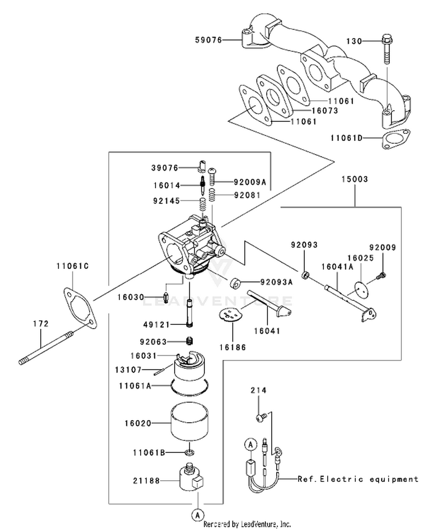 Carburetor Assembly Kawasaki FH541V-AS04
