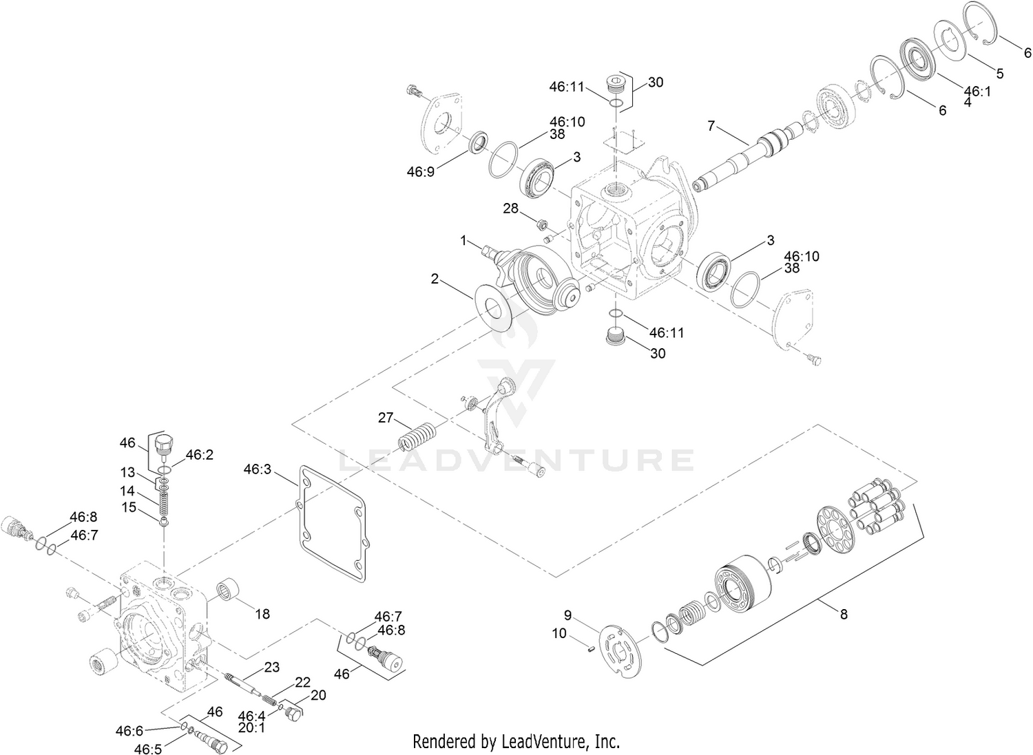 Hydraulic Pump Assembly No. 111-6774