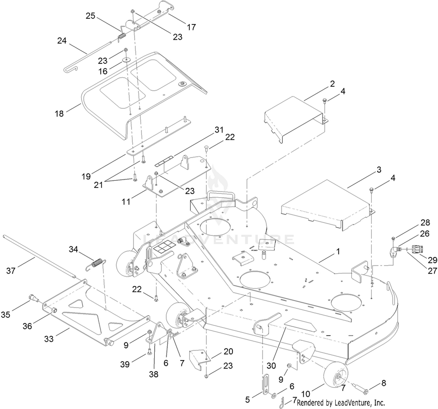 54 Inch Deck Assembly