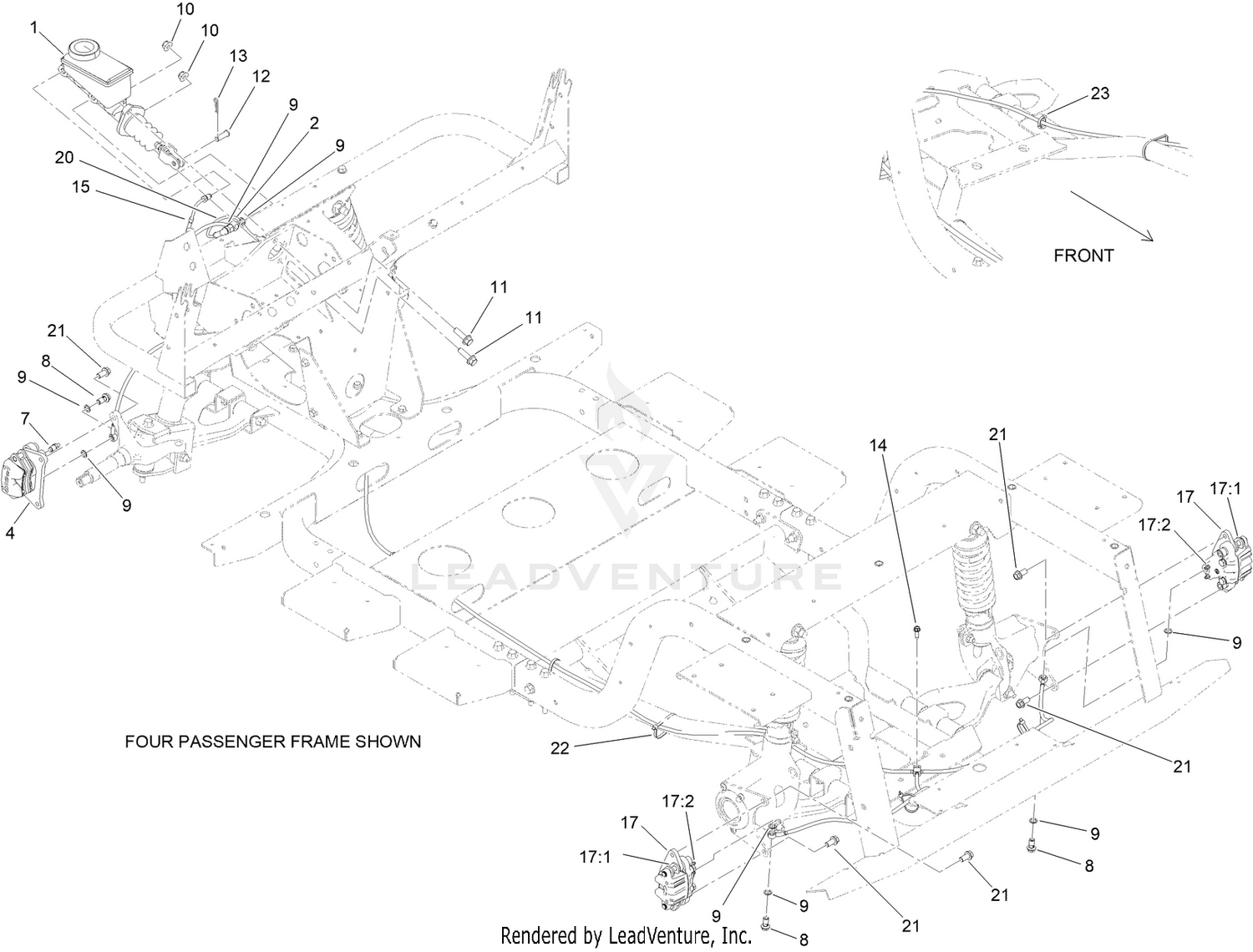 Front and Rear Brake Assembly