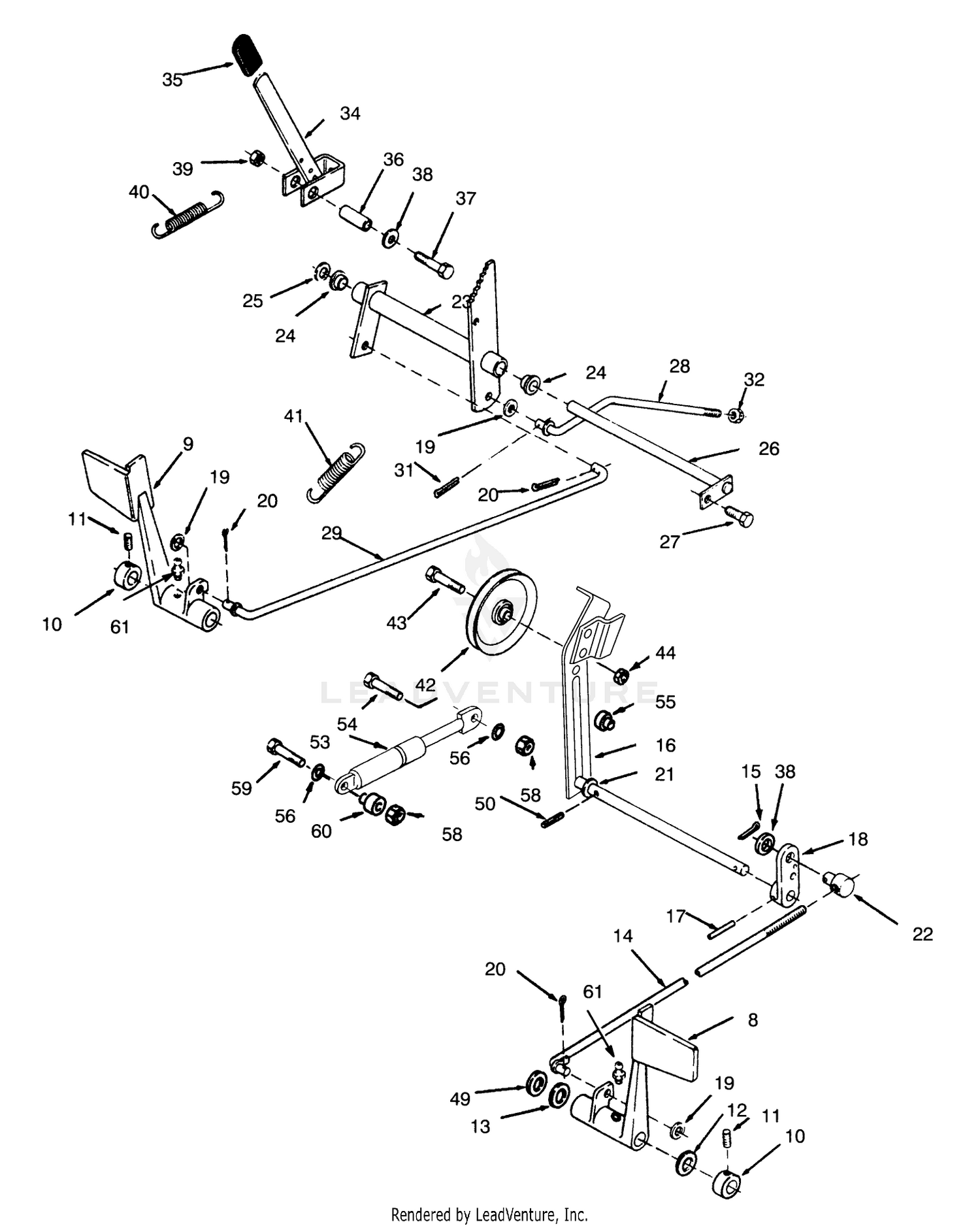 Clutch, Brake And Speed Control Linkage