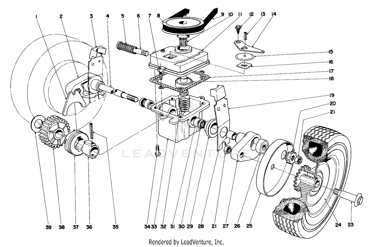 Gear Box Assembly Model No. 20571