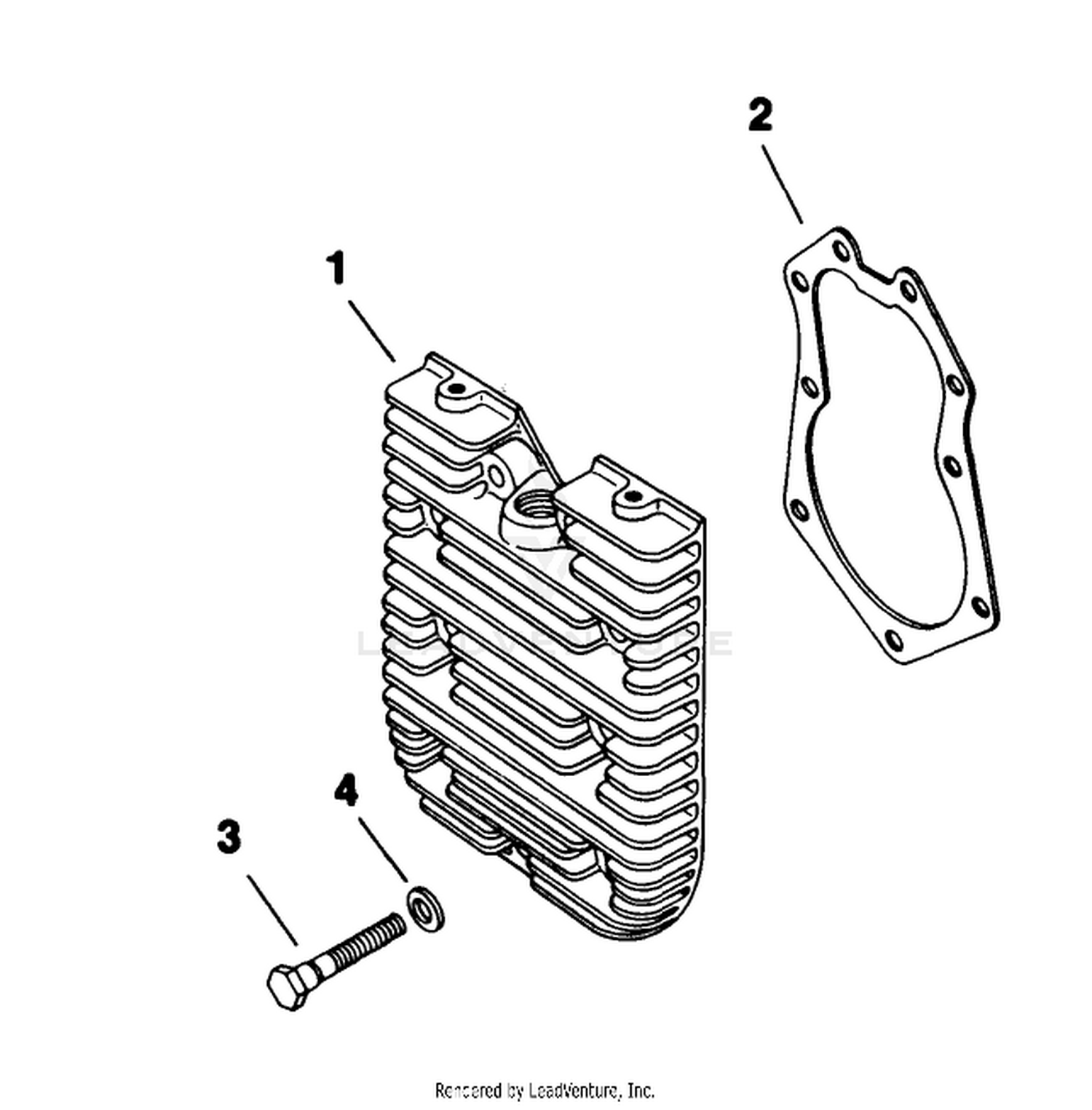 Cylinder Head-Engine Kohler Model No. M18qs-24657 (continued)