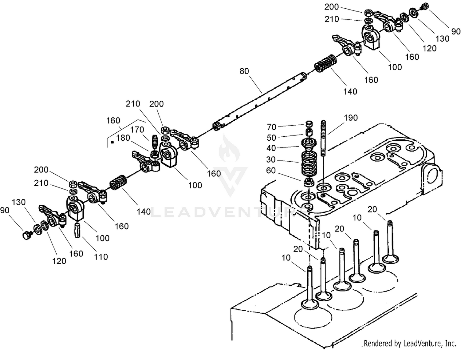 Valve and Rocker Arm Assembly