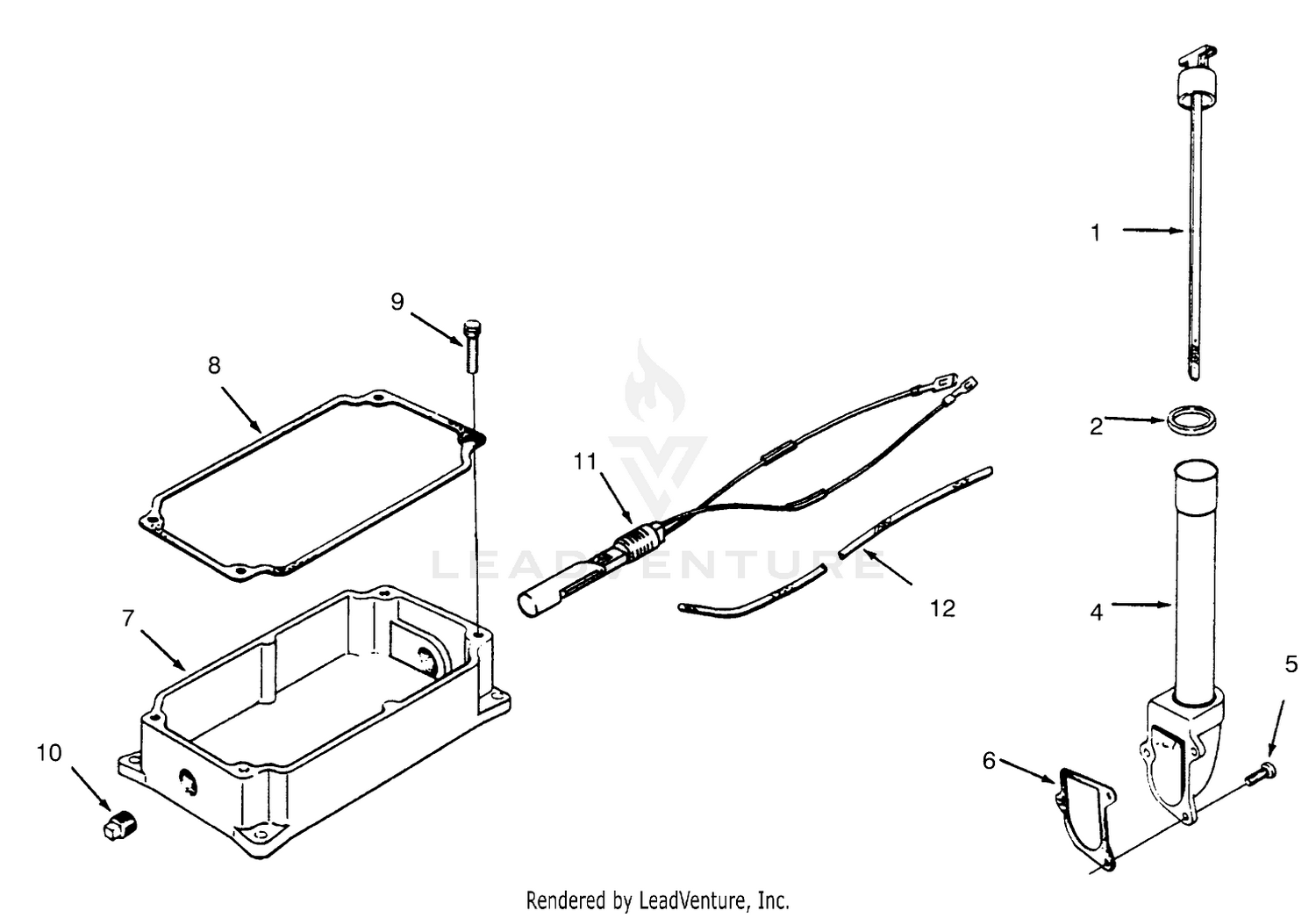 Oil Pan And Dipstick