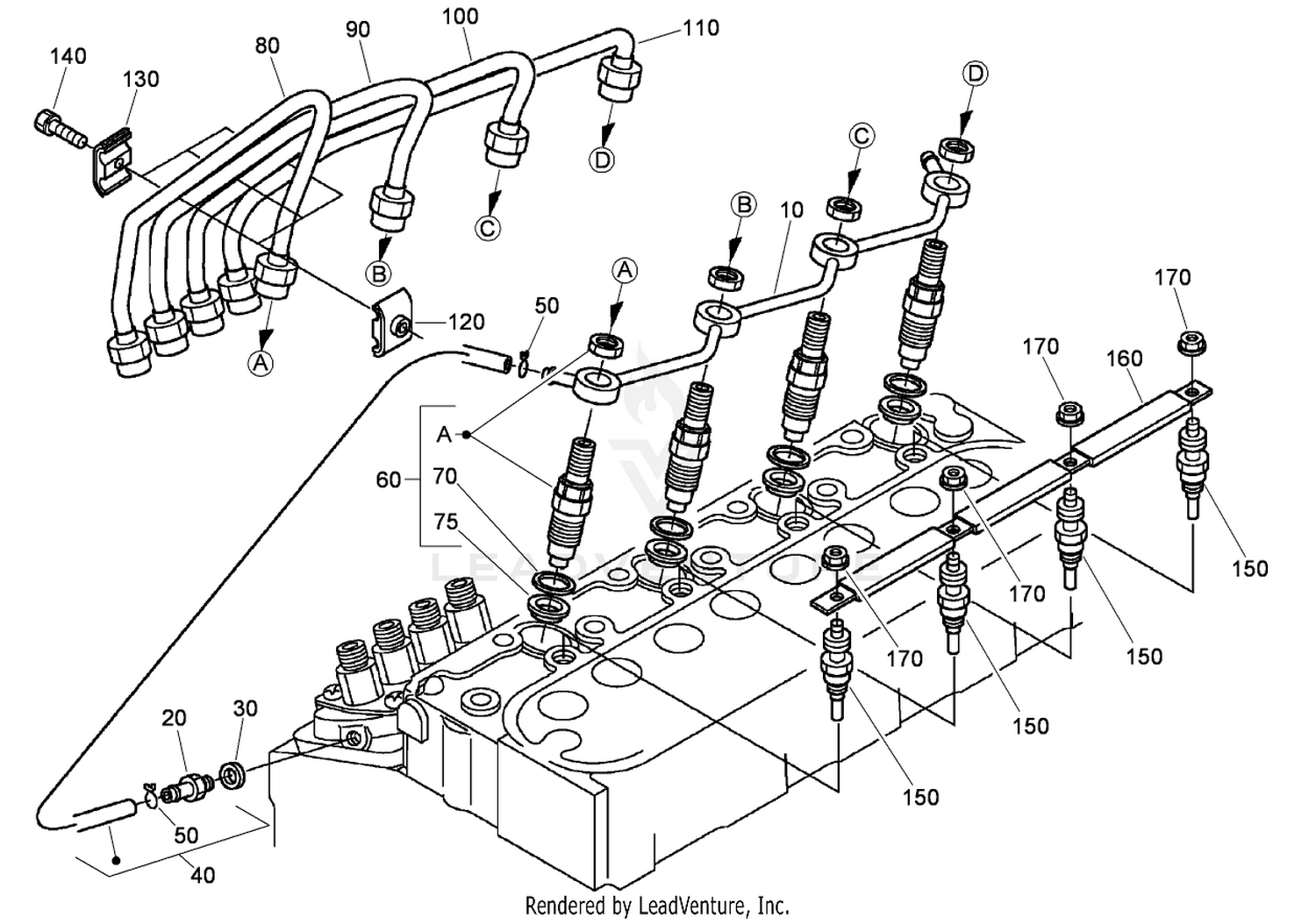 Nozzle Holder and Glow Plug Assembly