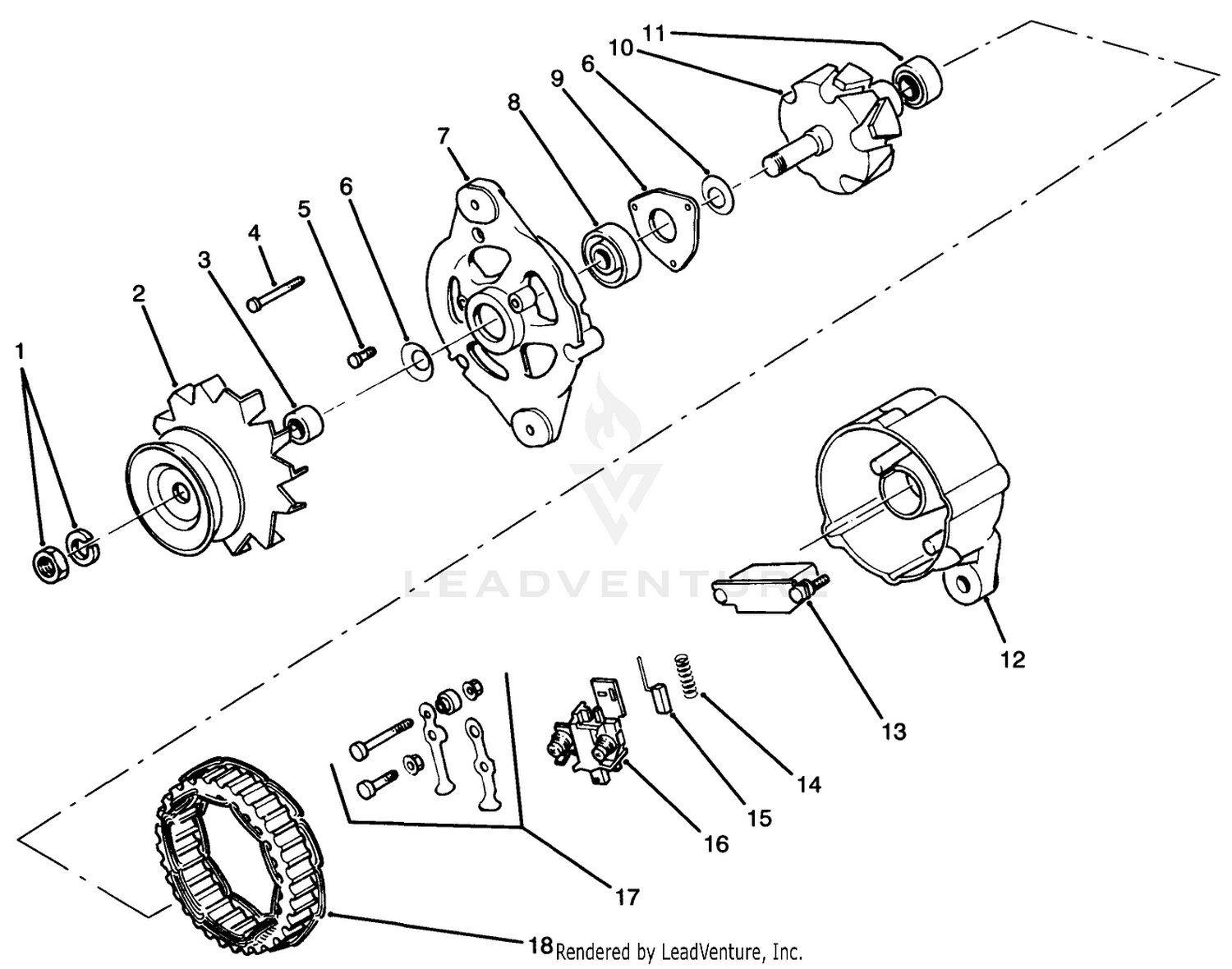 Alternator Assembly No. 70-5760