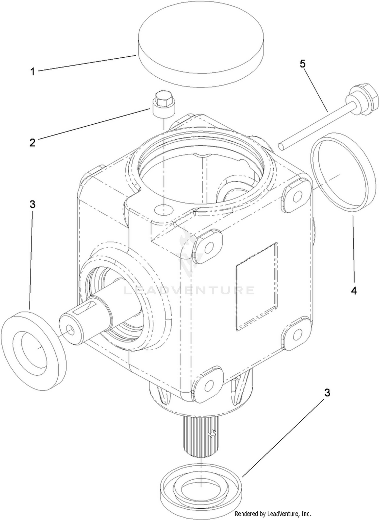 Gear Box Assembly No. 108-1370