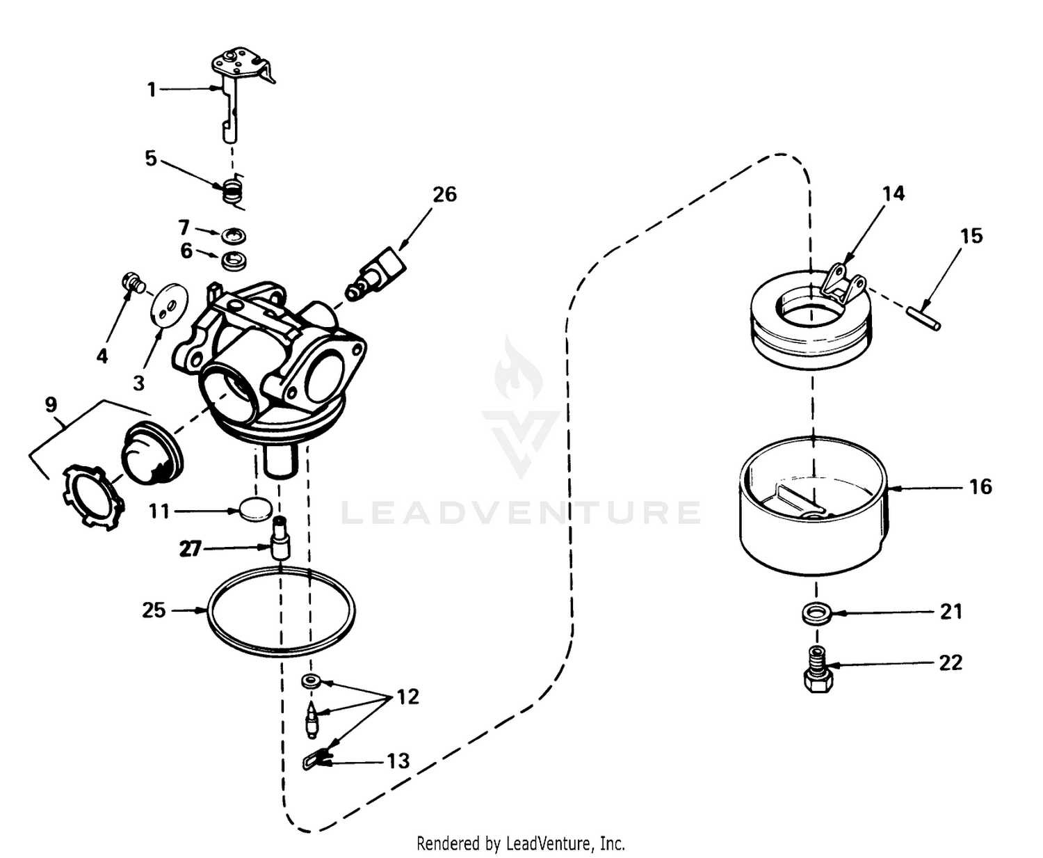Carburetor Assembly No. 632050a