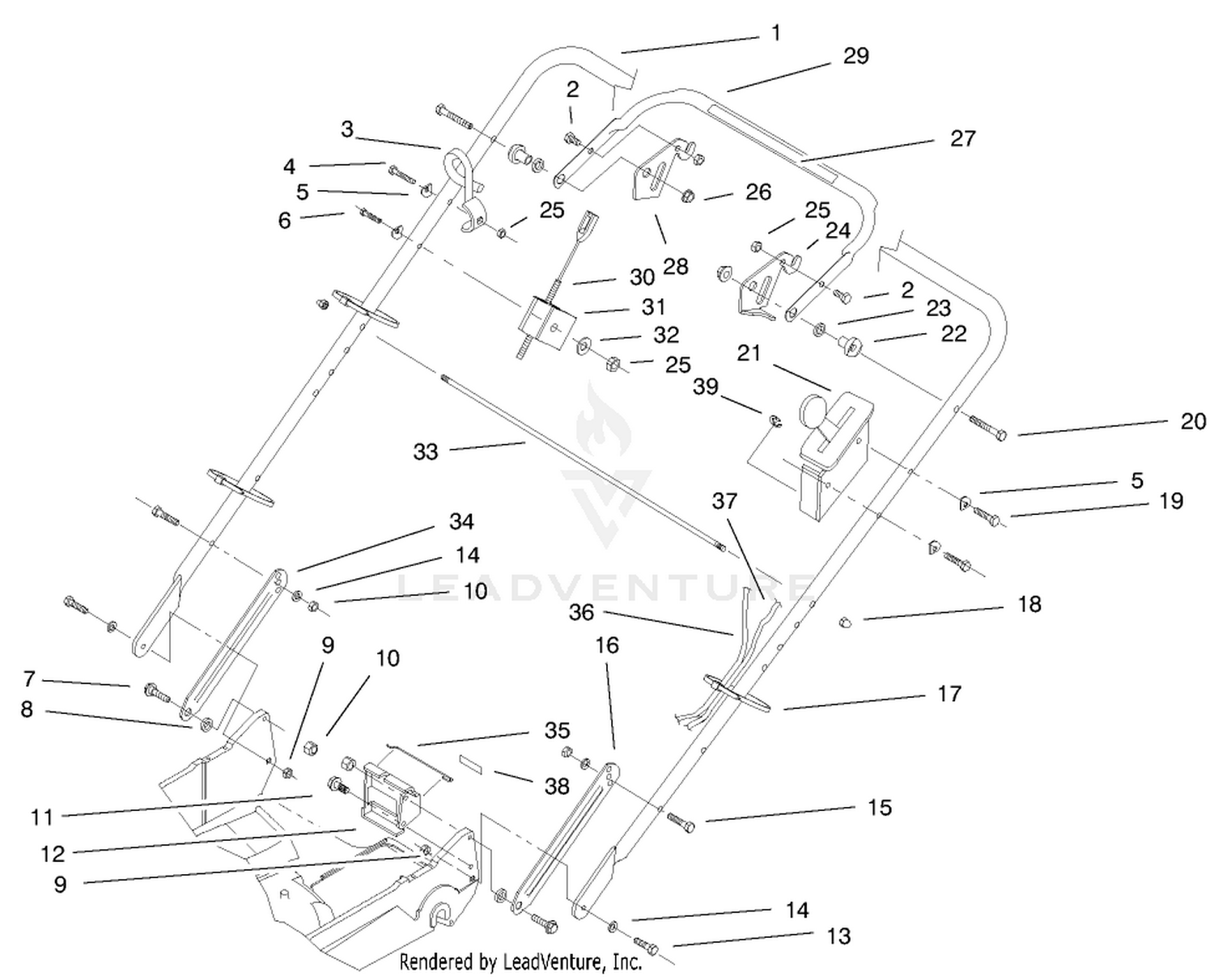 Handle  Controls Assembly
