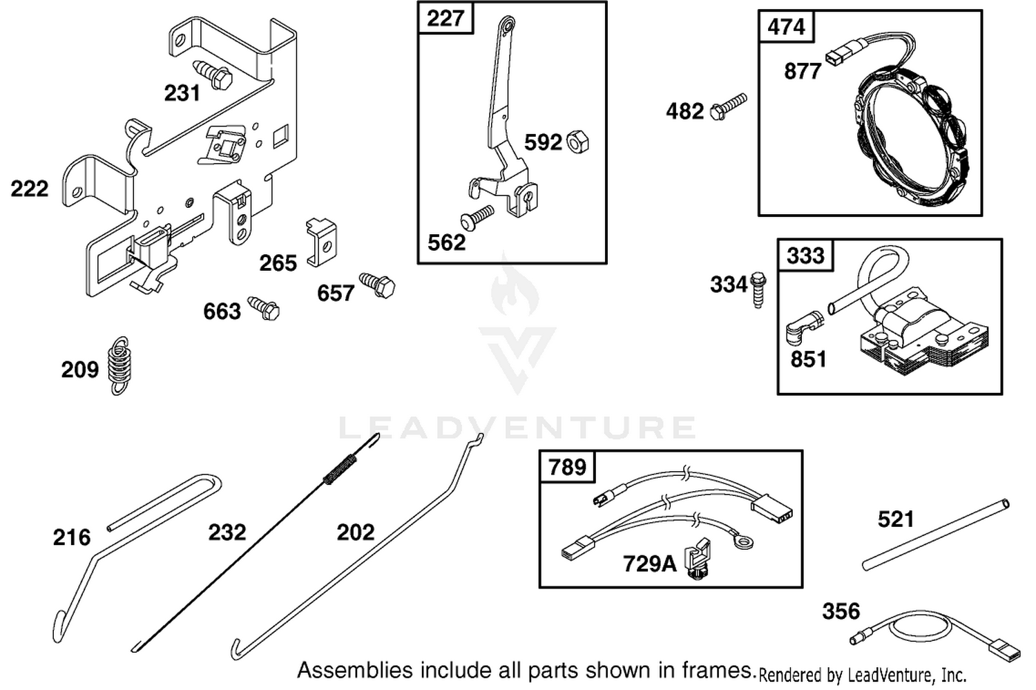 Engine Briggs  Stratton Model 28q777-0690-E1 6