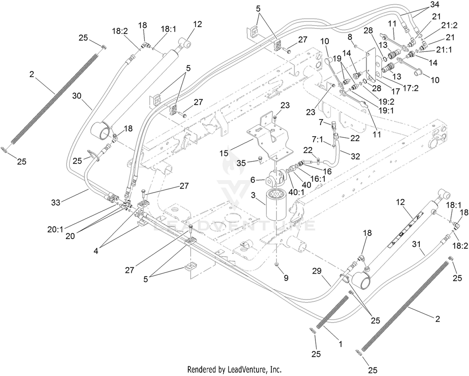 Hydraulic Lift Cylinder Assembly