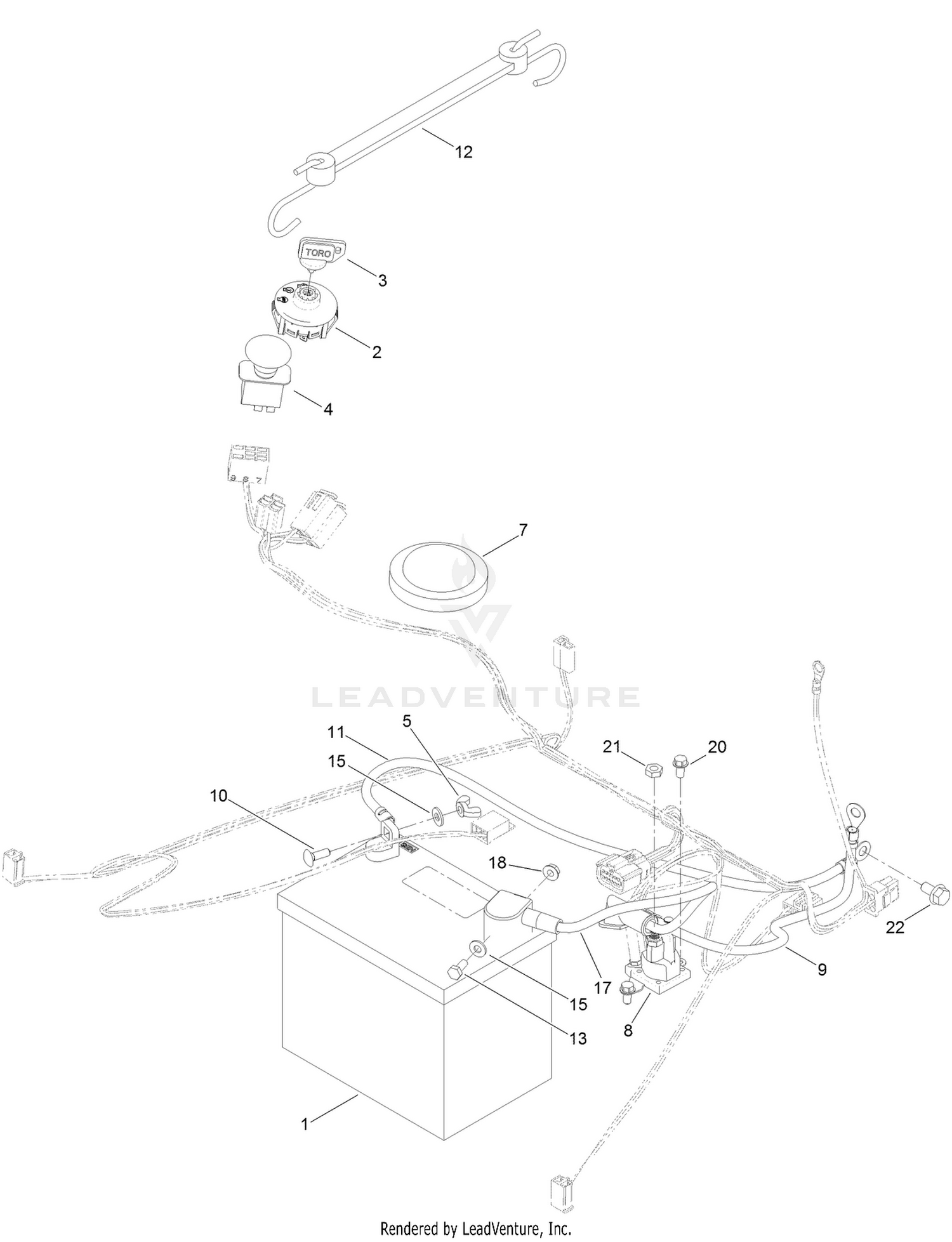 Battery and Electrical Assembly