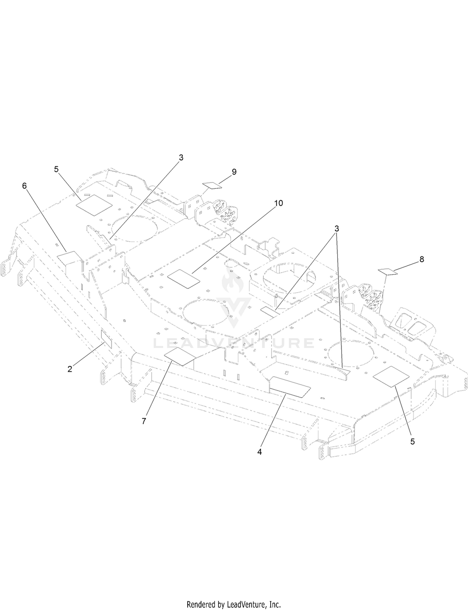 Decal Deck Assembly No. 139-0894SP