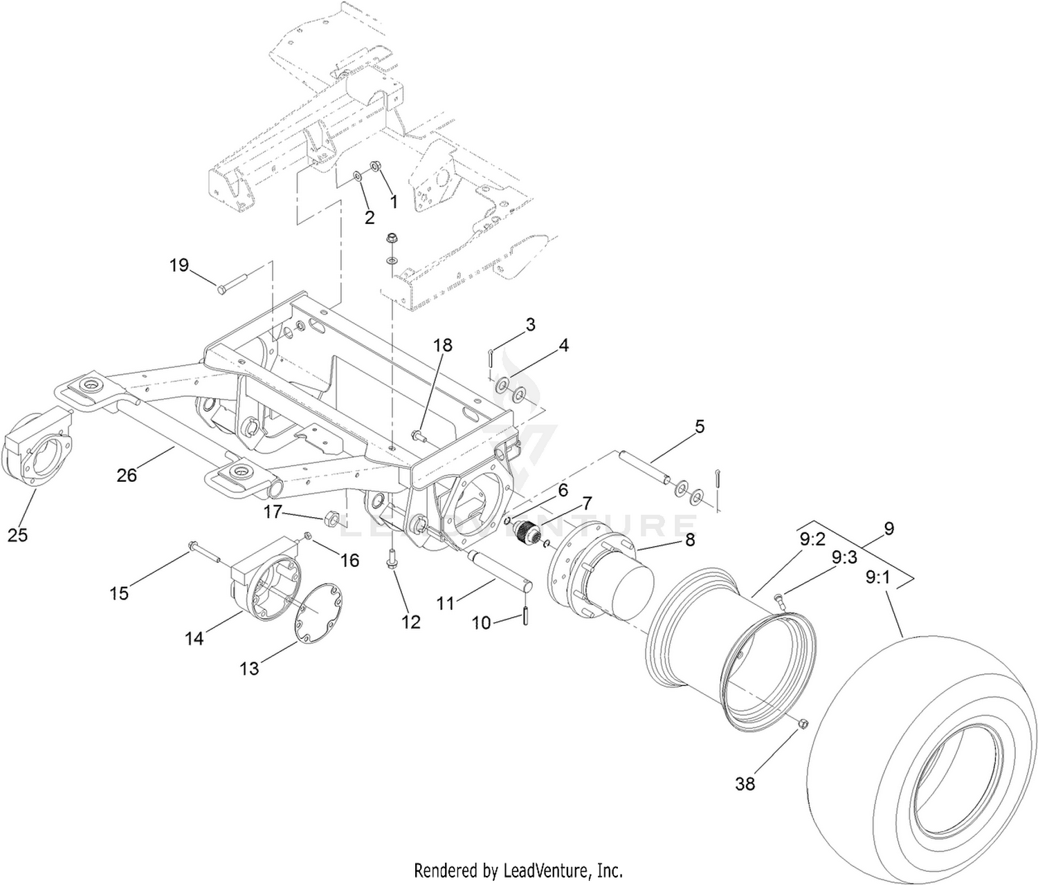 Front Frame and Steering Assembly
