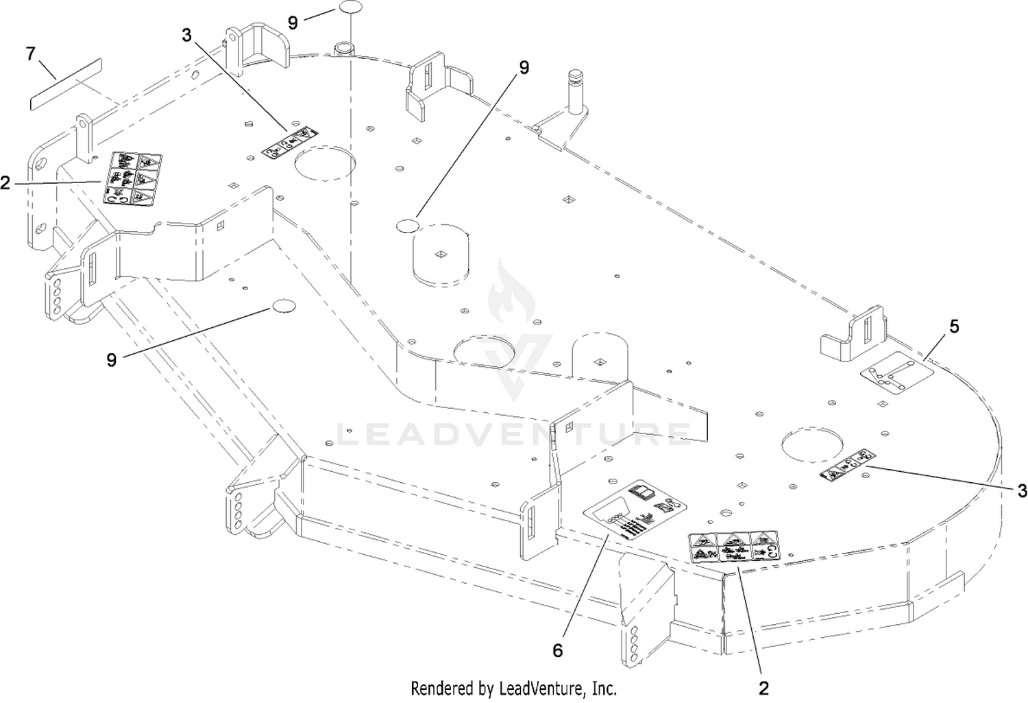 48 Inch Deck Assembly No. 109-6253