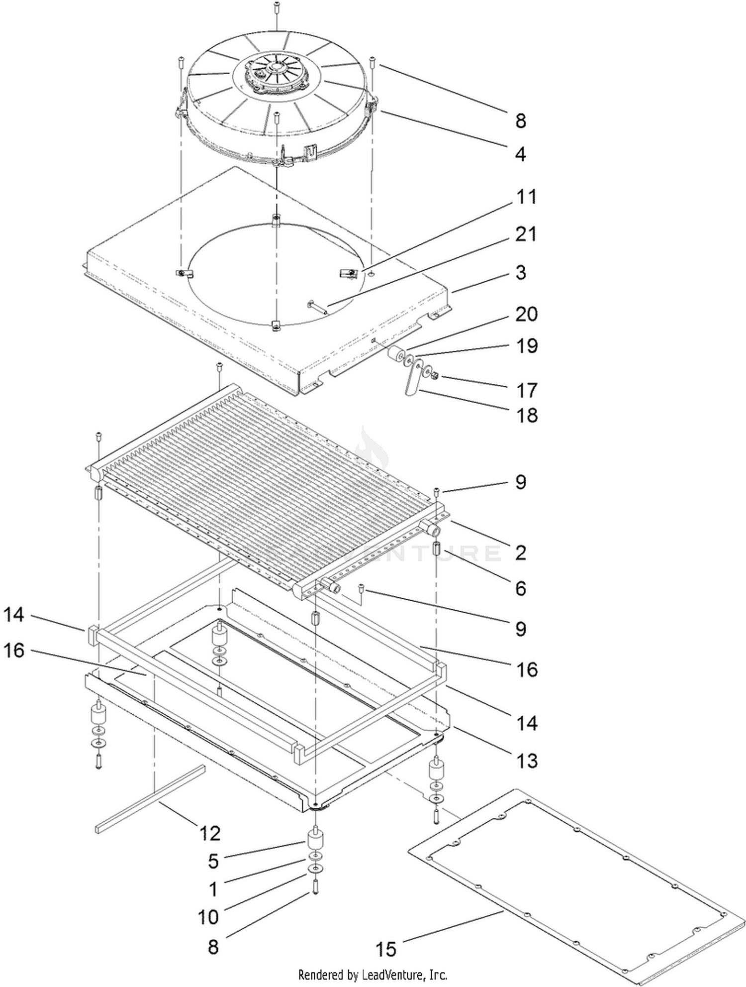 Condenser  Cab Assembly