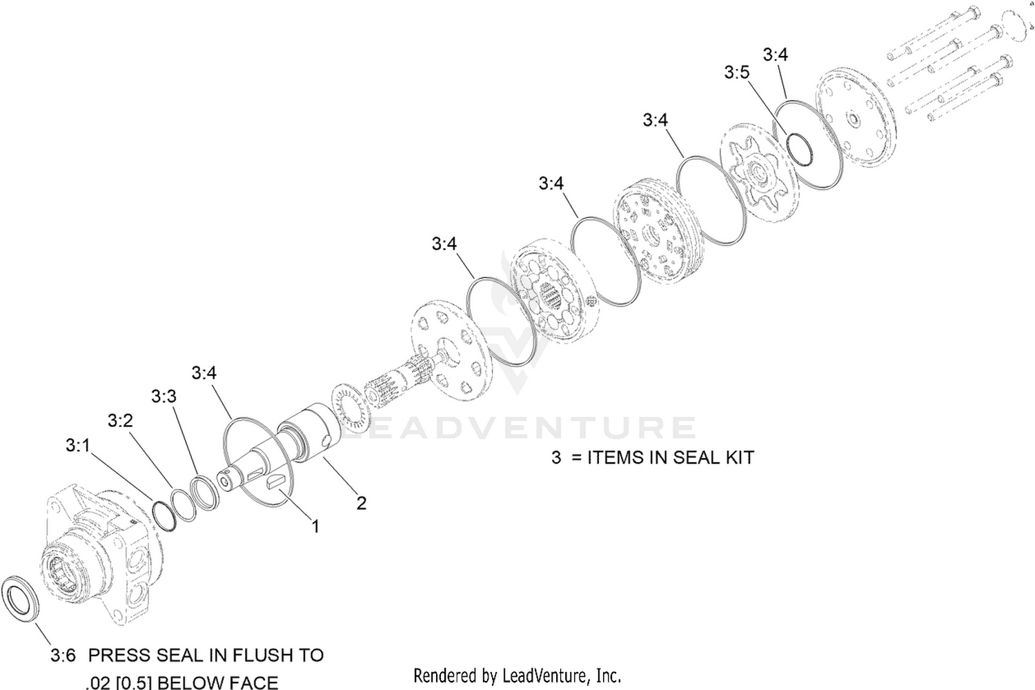 Hydraulic Motor Assembly No. 110-8785