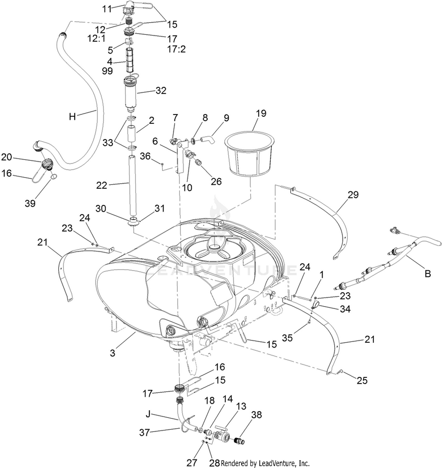 Spray Tank Assembly