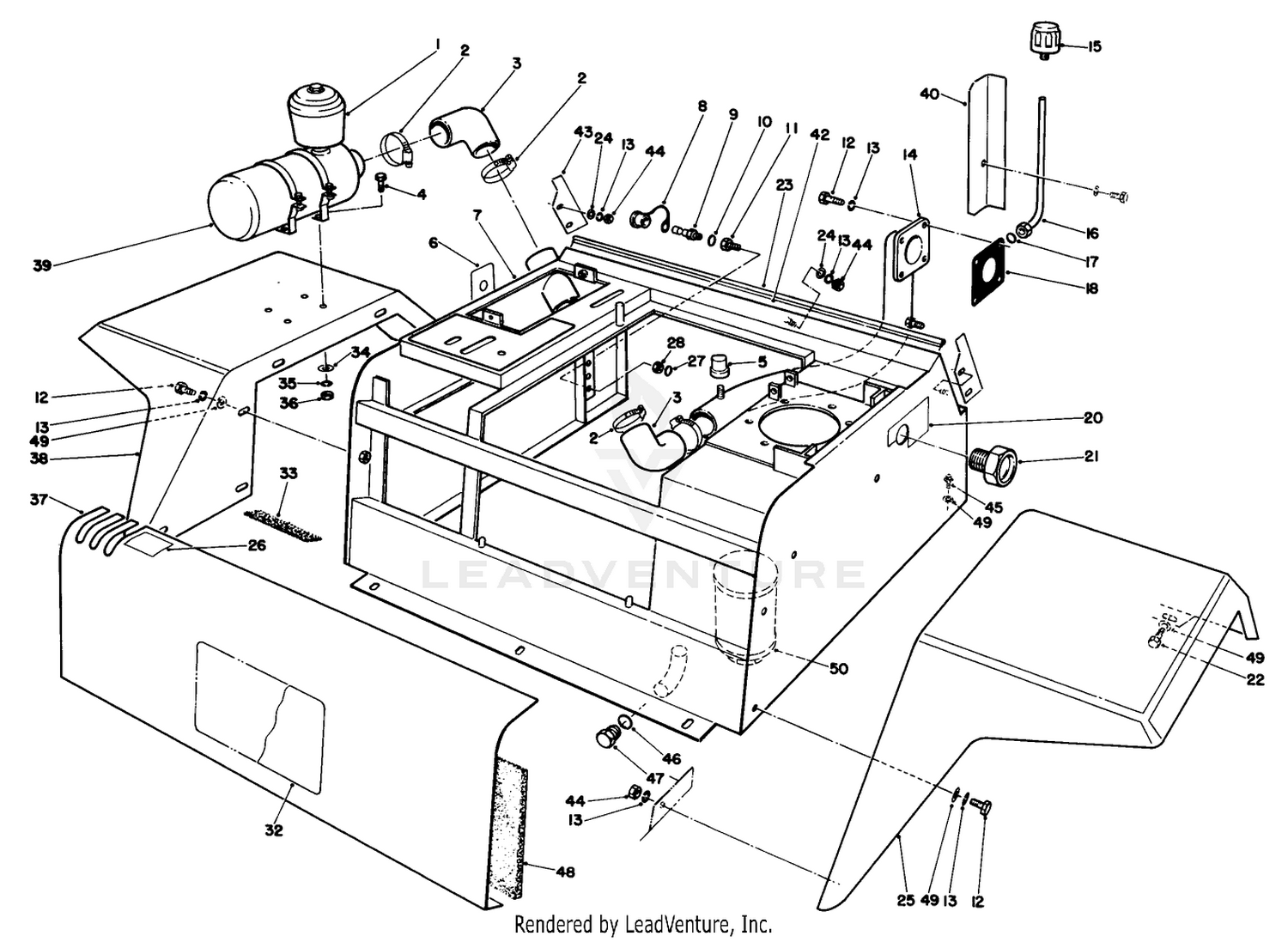Fenders  Center Console Assembly