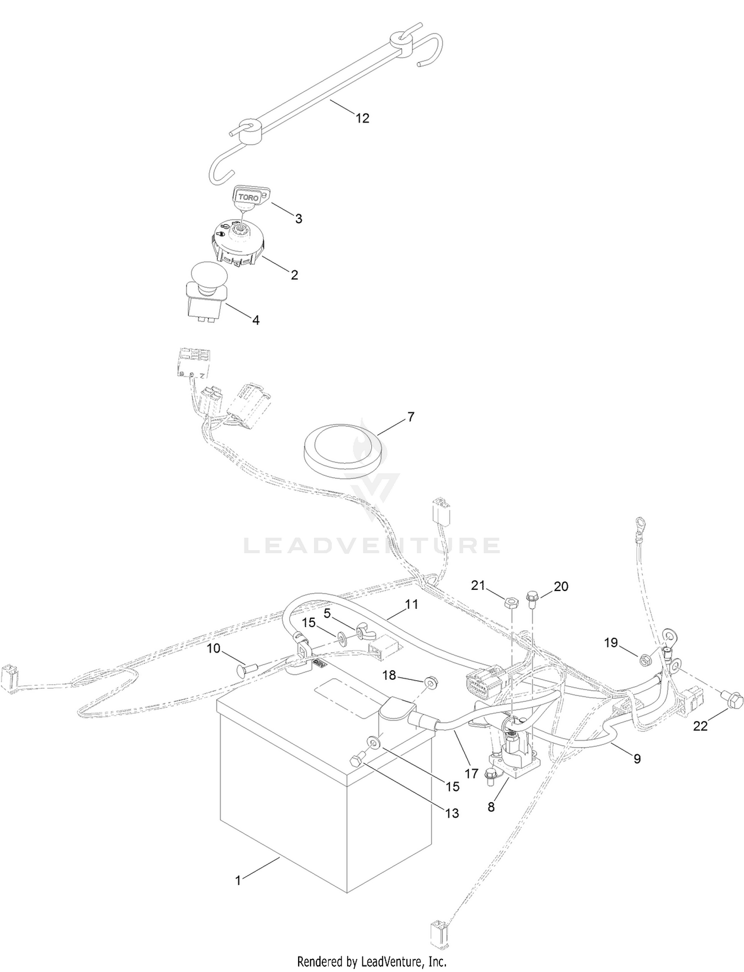 Battery and Electrical Assembly