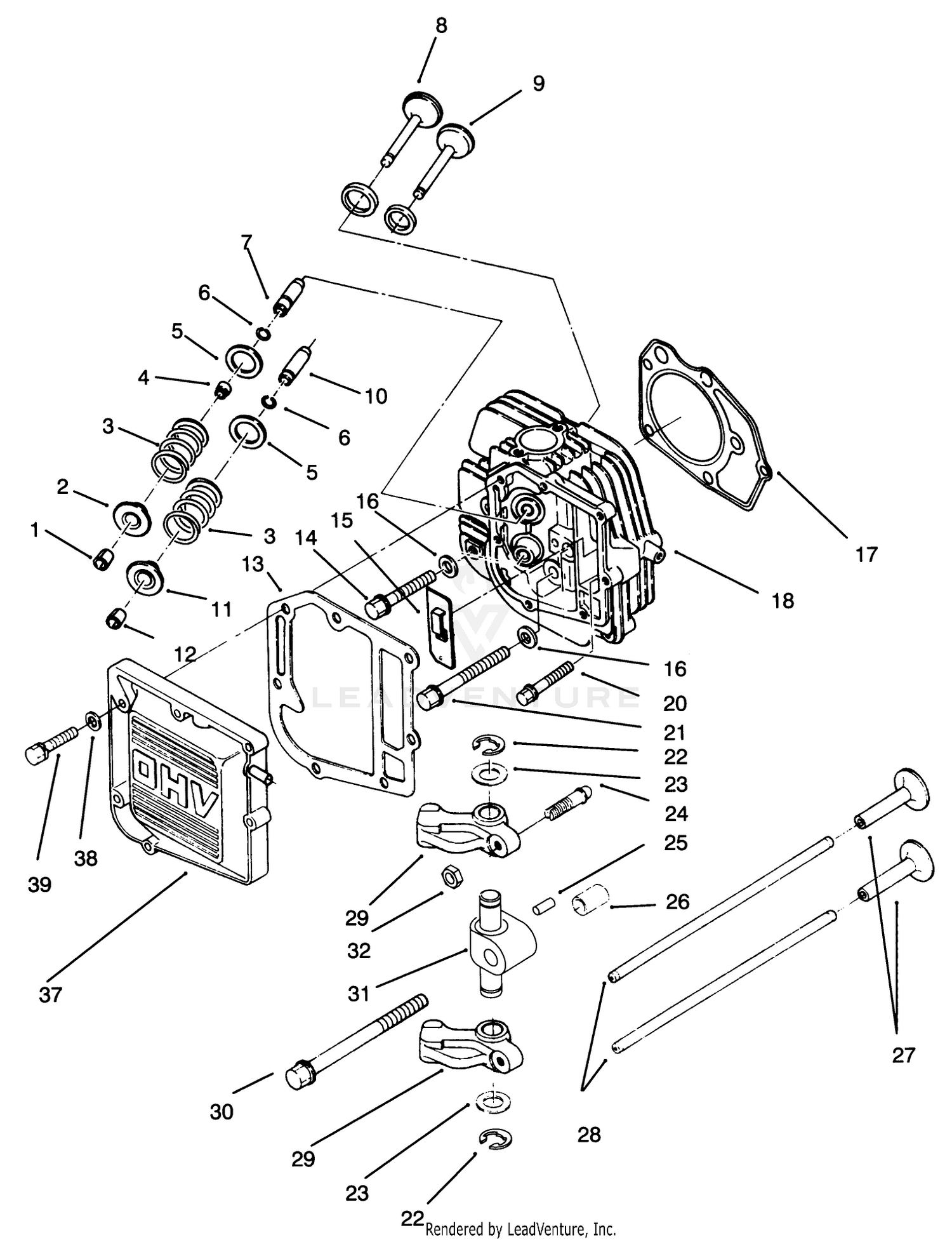Cylinder Head  Valves Assembly
