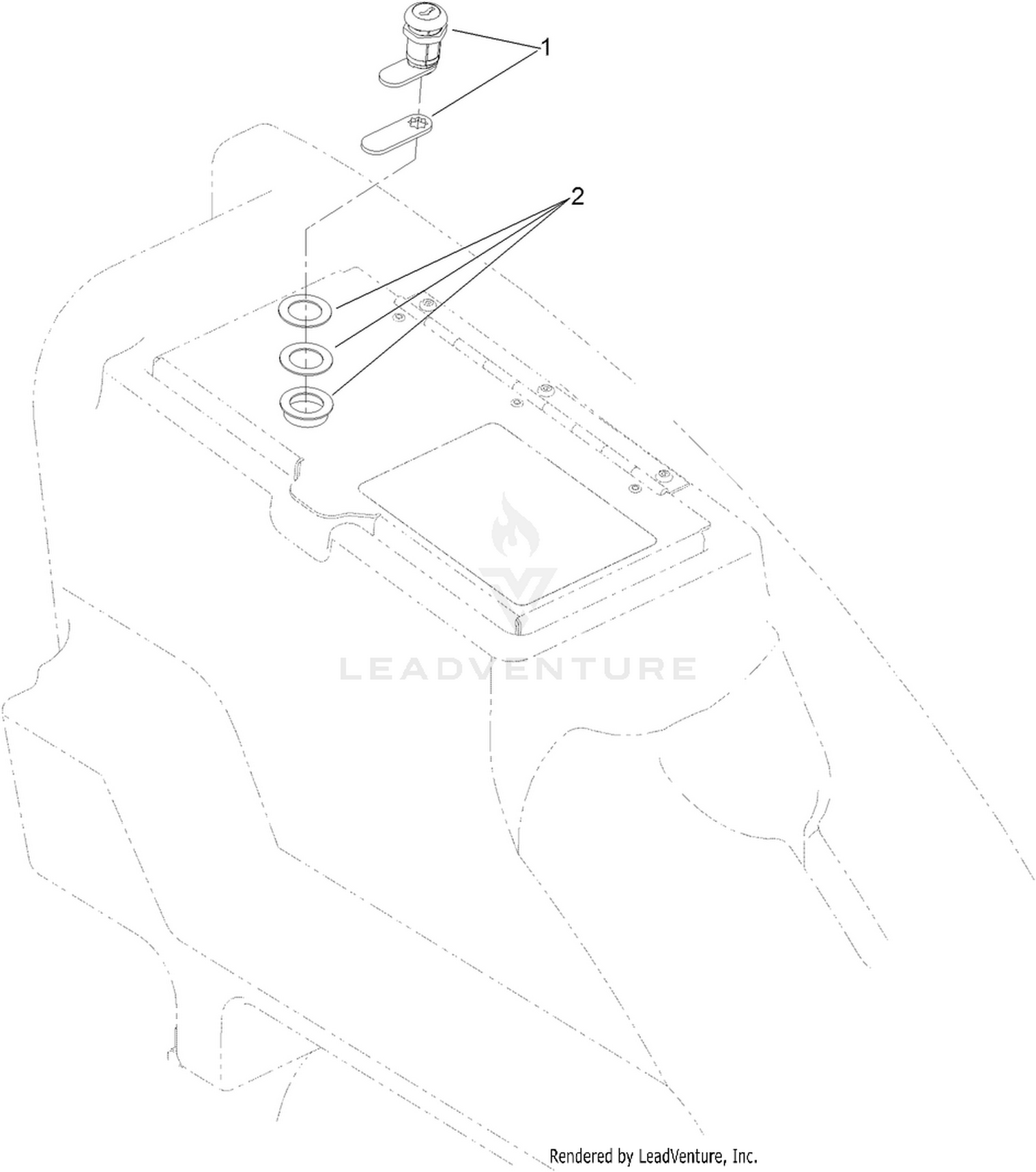 Storage Lock Kit Assembly No. 134-2167