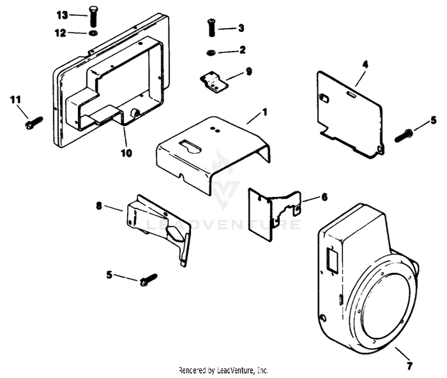 Baffles  Shroud-Engine Model No. M16 Spec. No. 711526