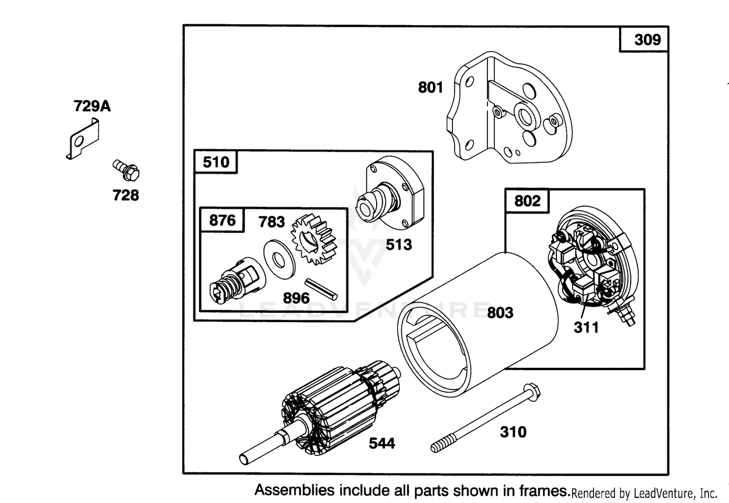 Engine Briggs  Stratton Model 28m707-0122-01 7