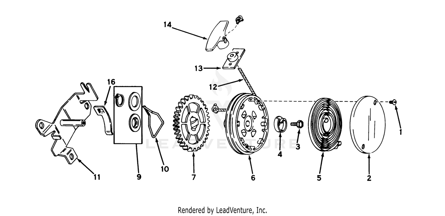 Rewind Starter No. 590450a