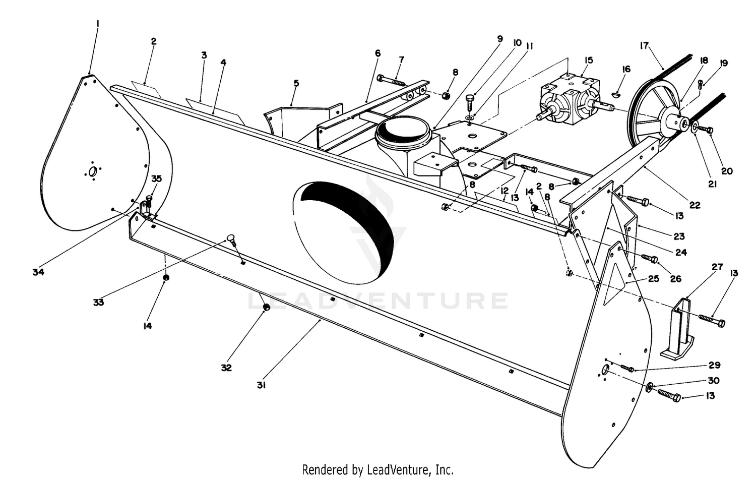44" Snow Thrower Model No. 30761 (optional)