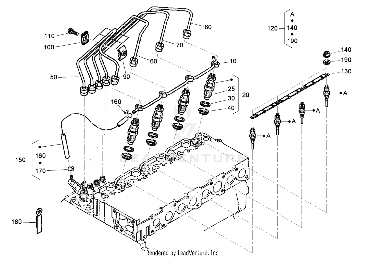 Nozzle Holder and Glow Plug Assembly