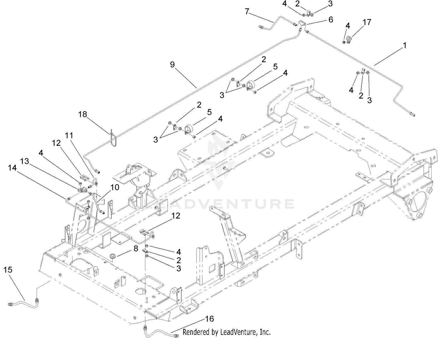 Hydraulic Brake Line Assembly