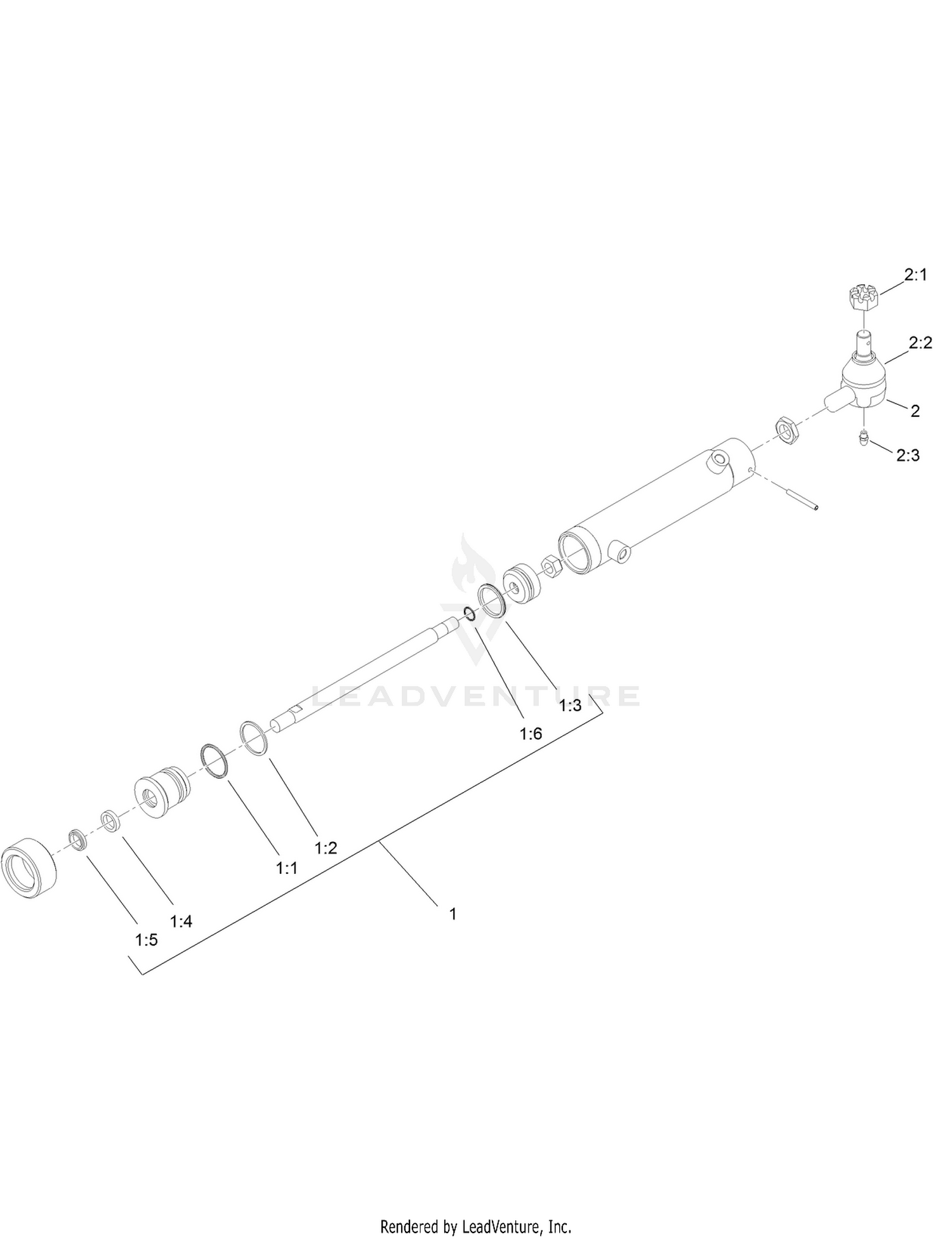 Hydraulic Cylinder Assembly No. 115-8014