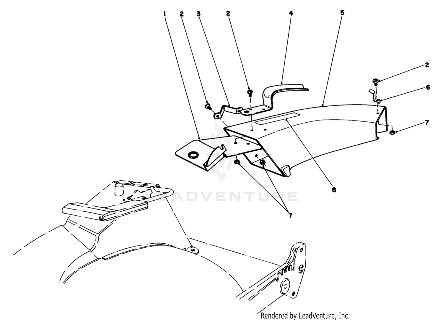 Side Discharge Chute Model No. 59108 (optional)