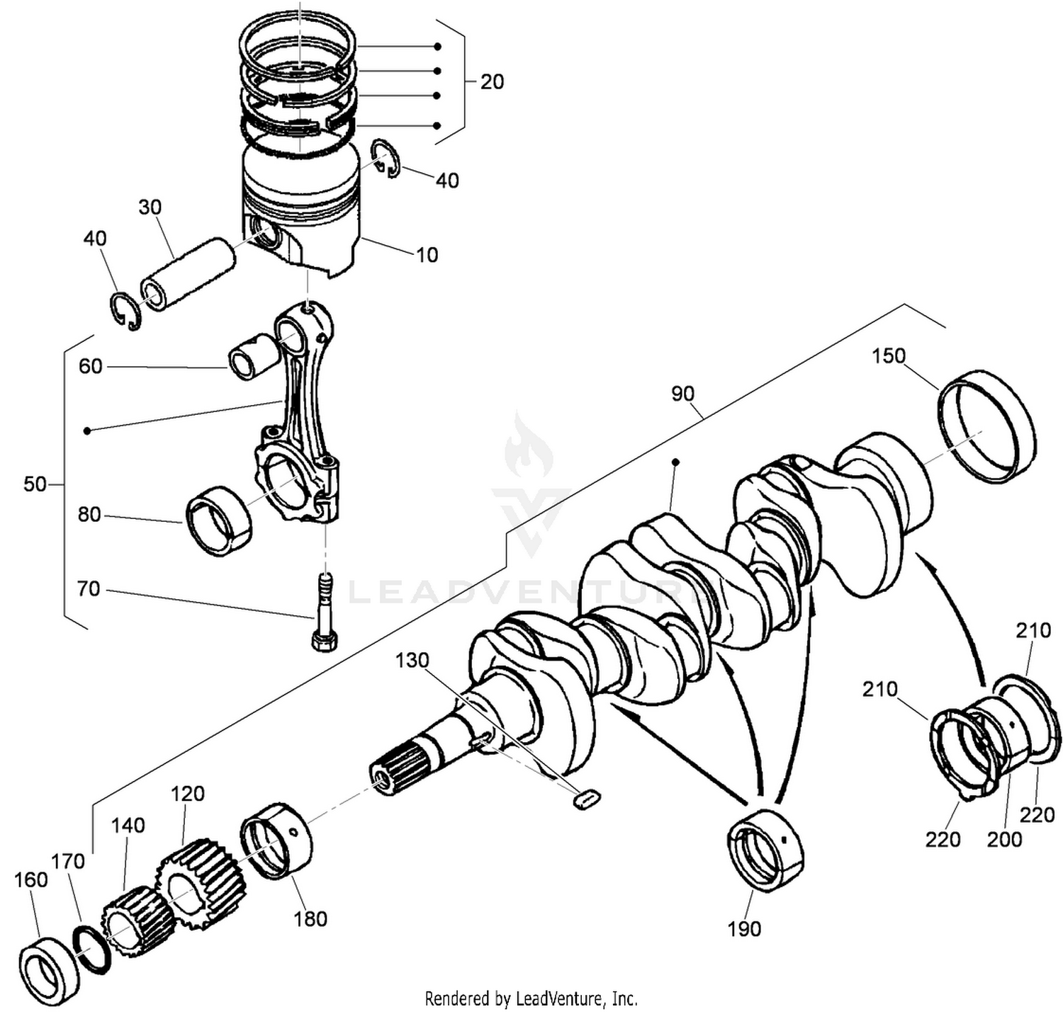 Piston and Crankshaft Assembly