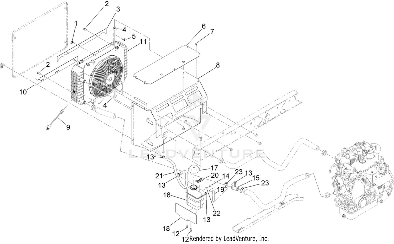 Radiator Kit Assembly No. 161-5356