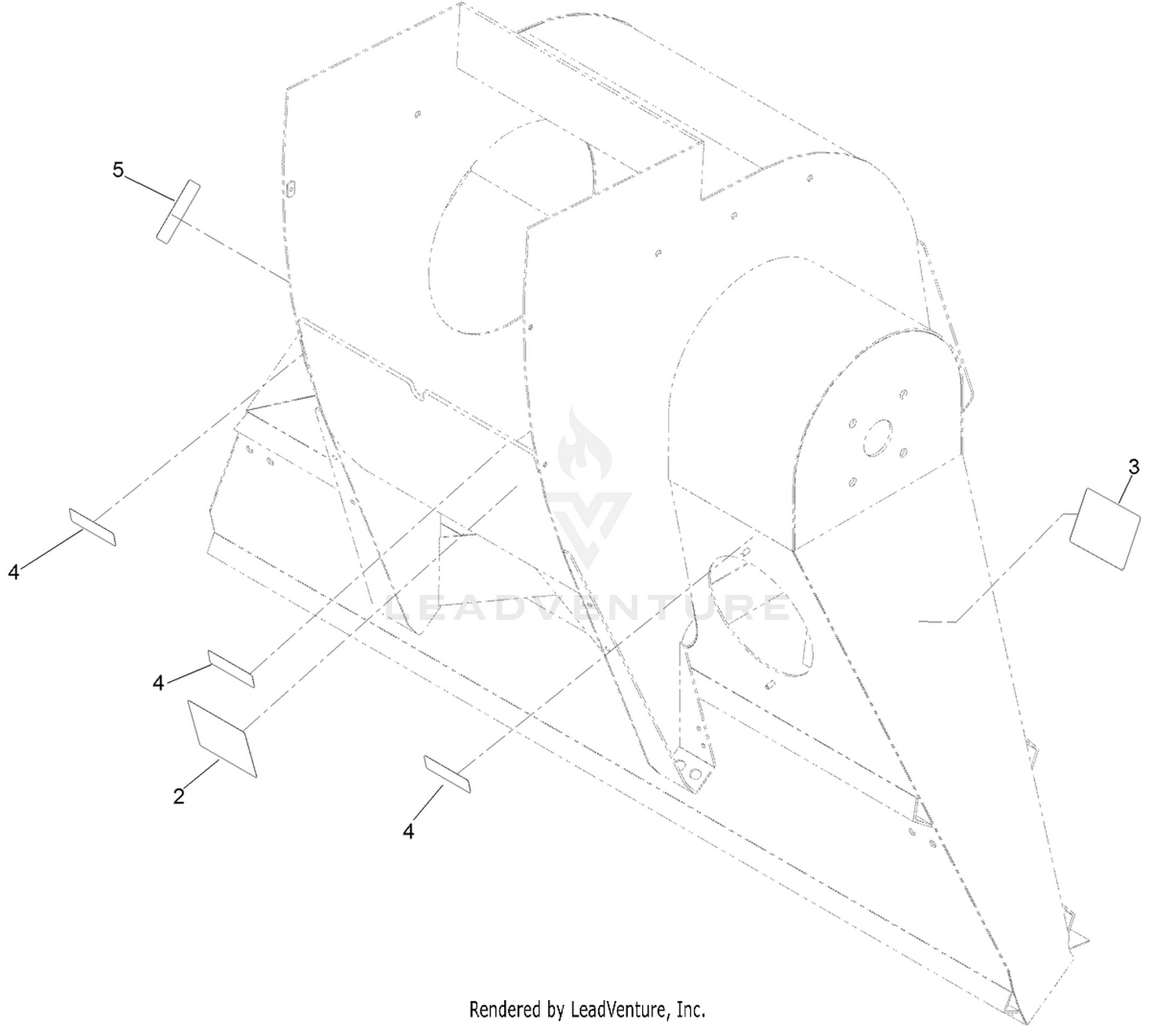 Blower and Throat Assembly Decal Assembly
