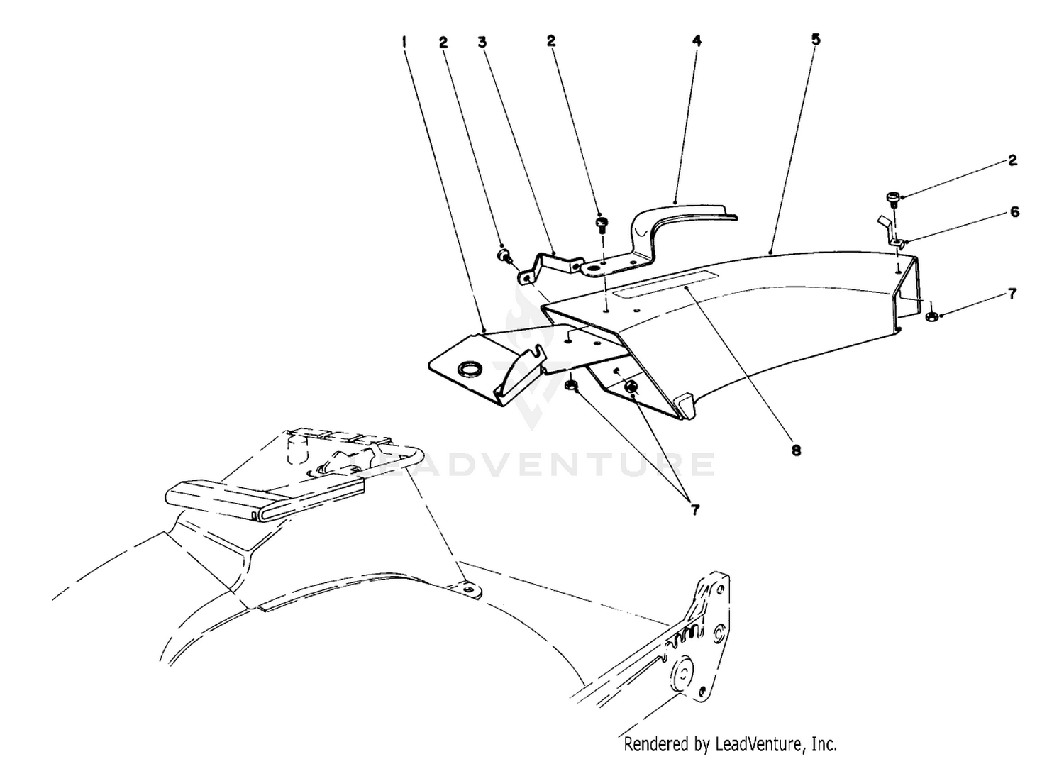 Side Discharge Chute Model No. 59108 (optional)